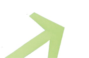 Financial chart with arrow pointing up composed of paper cuts, financial success and eco business concept